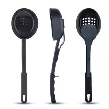 Saint Belisama 3 в 1 термостойкий огнеупорный набор для сервировки с антипригарным покрытием, ковш, дуршлаг, ложка, сервировочный набор