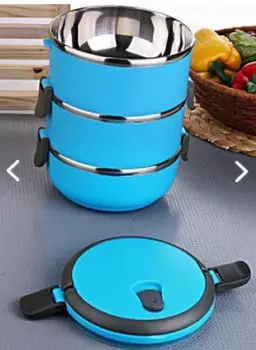 Saint Belisama 550 Ml Fresh Stainless 3 Layer Leakproof Food Thermos Lunch Box