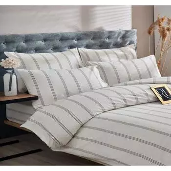 Saint Belisama Atlantis, окрашенный в пряже органический комплект пододеяльников, двойной (БЕЗ ЛИСТА)