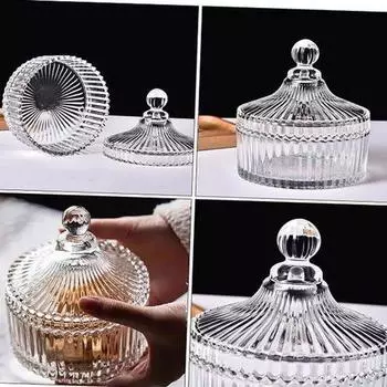 Saint Belisama Стеклянная сахарница с вырезанной крышкой