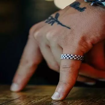 Saint Belisama String Rolex Design Model Регулируемое мужское посеребренное кольцо