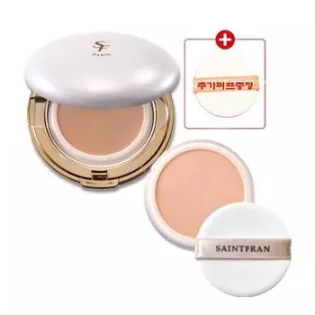 Saint Franc Skin Treatment Peach 1 main product + 1 refill, 1 main product + refill + additional puff gift, 1 piece