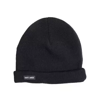 SAINT JAMES Knit Cap Bonnets Black [Saint James] [Item] чёрный