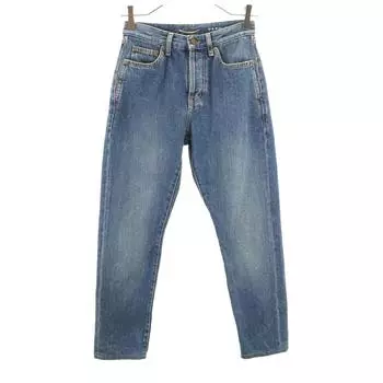 SAINT LAURENT made in Italy Tapered denim pants W24 Jeans button fly Women Used