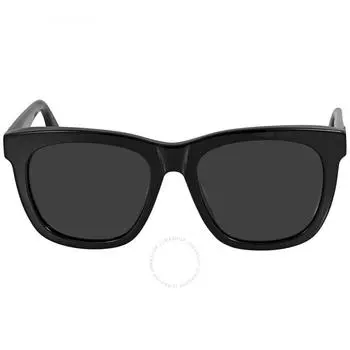 Saint Laurent Серые квадратные солнцезащитные очки унисекс SLM24K 001 55