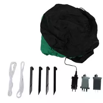 Надувной Лепрекон в День Святого Патрика, держащий трилистник, праздничный декор для двора, зеленое сияние EU Plug 220V