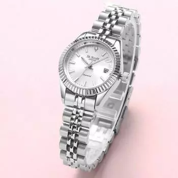 Saint Scott ST5505F-SSS Headquarters Genuine Natural Diamond Setting Женские металлические часы, популярные корейские часы