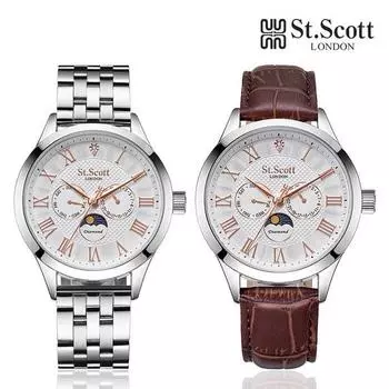 Saint Scott ST7502M-SSS Helios Sun & Moon Diamond Мужские металлические часы