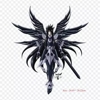 Saint Seiya Hades Pegasus Seiya Alone, железные нашивки для одежды, наклейки с аппликациями на одежду, термочувствительная нашивка на заказ