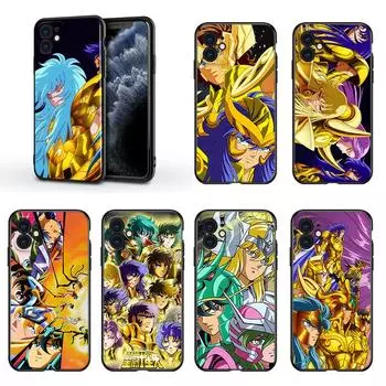 Saint Seiya SoG для Apple iPhone 13 12 11 Mini XS XR X Pro MAX SE 2020 8 7 6 5 5S Plus черный силиконовый чехол для телефона iPhone 5S 5 SE