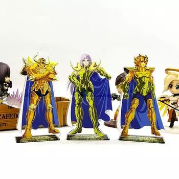 Saint Seiya Zodiac Aldebaran Mu Aiolia японская акриловая подставка-игрушка-фигурка