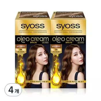 Saios Oleo Cream 3B Hair Dye, 3B Glossy Beige, 4 pcs.