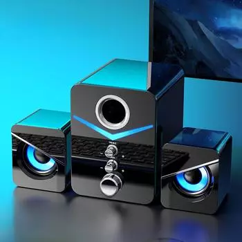 Сайда Мультимедиа Bluetooth Проводной Настольный Динамик с Сабвуфером