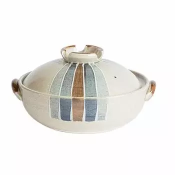 Saji Pottery Белый глиняный горшок Banko 9 Tokusa 28,5 см Нет. 27-916 белый