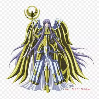 Saint Seiya Girls Pegasus Seiya Athena Термонаклейки для одежды Аппликации Наклейки на одежду Термочувствительная нашивка на заказ