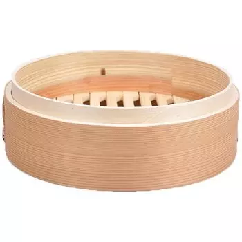 Sakai Sangyo Steaming Steamer Commercial Beginner Steamer Steaming Cooking Utensil Bamboo Cedar Chinese Steamer Steamer No Lid (21cm / Meat)