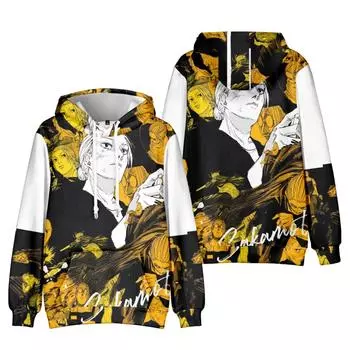 SAKAMOTO DAYS Anime Hoodie Student Sweatshirt Long Sleeve Men Women Hoodies Harajuku Streetwear Pullovers Fashion Clothes XS