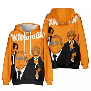 SAKAMOTO DAYS Аниме-худи для Aldult Tie Dye Streetwear Hoodie Printed Unisex Hooded Pullover XS