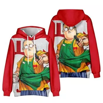 SAKAMOTO DAYS Аниме Толстовка Harajuku Осенний пуловер Мода Унисекс Длинный рукав Повседневная уличная свободная одежда для отдыха XS