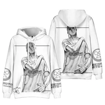 SAKAMOTO DAYS принтованные мужские и женские толстовки осенние повседневные пуловеры толстовки с капюшоном модные толстовки хип-хоп толстовка одежда XS