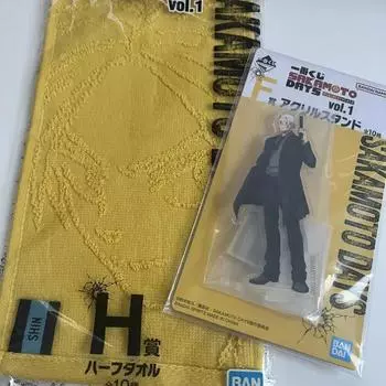 Sakamoto Days Sakadei Первая лотерея Kuji H Prize Shin Towel F Prize Sakamoto Stand