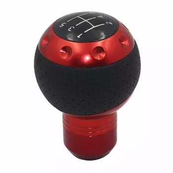 Sakan Car Shift Knob Round Shift Cover 5 Speed Red