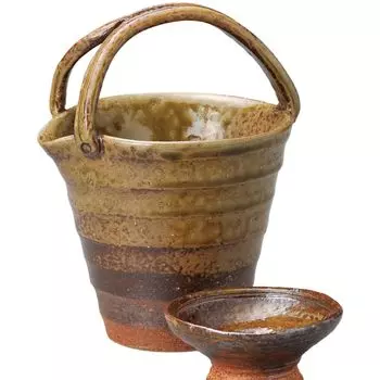 Sake Utensil Set Tokkuri Ochoko Set Diameter 12 x x Height 400ml Bizen Haibuki Handmade Cold Sake Set Pottery Mino Ware Cold Sake Sake Ale-net 10.4