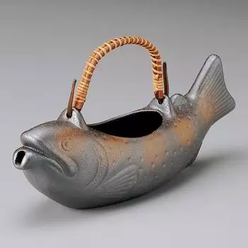 Саке в стиле Бидзэн из угольной кости x 9 x 12 см, японское стильное коммерческое использование (большой) [32 650cc] [костяное сакэ] Рестораны, гостиницы, столовые приборы, рестораны,