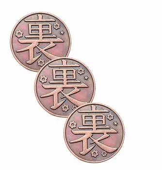 [Сакилор] Убийца демонов: Kimetsu no Yaiba Kurihana Ochi Kanao Монета Передняя и задняя часть Косплей Инструменты Новогодний школьный фестиваль 3 шт.