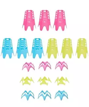 SAKIRABITO Golf Freestanding 2 Mixed Set of 18 Tees, Tees, Sizes, 21mm, 45mm, Plastic, Colors,