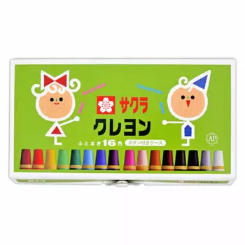 Sakura Craypas Crayon 16 цветов футляр с кнопкой BLY16
