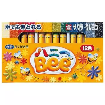 Sakura Craypas Water Crayon Honey Bee 12 цветов WY12R1