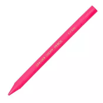 Sakura Crepas Colored Pencils Coupy Fluorescent Pink 10 Pieces JFY Rose #320-10P