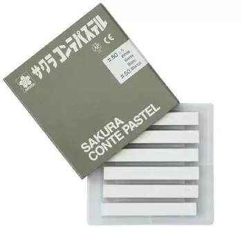 Sakura Crepas Conte Pastel White 6 шт. CT Rose #50(6)