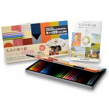 Sakura Crepas цветной карандаш Coupy 30 цветов Color on Color FY30NU