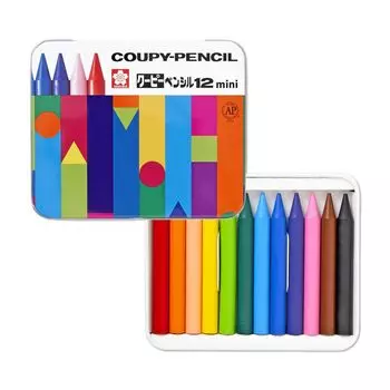 Sakura Crepas цветной карандаш Coupy Pencil 12 цветов Mini Coupy 50th Anniversary Limited FYS12-AN