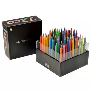 Sakura Crepas цветной карандаш Coupy Pencil Cube Box 72 цвета черный один размер FY72BOX-BK чёрный