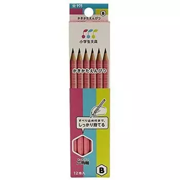 Sakura Crepas Drawing Pencil Elementary School Stationery B Hexagon G6 Pencil Pink 12 Pieces B#20