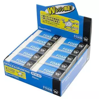 Sakura Crepas Eraser Foam Eraser Double 80 30 шт RFW-80(30)