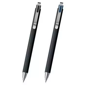 Sakura Crepas Gel Ink Ballpoint Pen Ball Sign iD Plus 2 Color Set 0.5mm Pure Black Night Black GBR355-2A