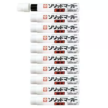 Sakura Crepas Oil Pen Solid Marker Extra Thick Black 10 шт. SC-L#49(10) чёрный