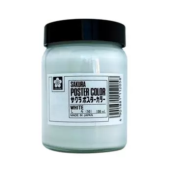 Sakura Crepas Paint Poster Color 130 мл Белый 3 шт PW130ML3P#50