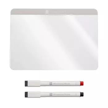 Sakura Crepas Transparent Whiteboard Sheet Pita Clear A5 Adhesive Whiteboard Marker Black Red Set of 2 WDC-A5S чистый
