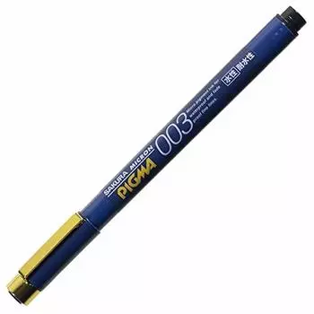 Sakura Crepas Water Based Marker Pigma 0.03 Black ESDK003#49 Set of 2