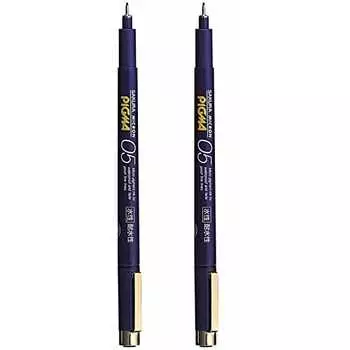 Sakura Crepas Water Based Marker Pigma 0.5mm Black ESDK05#49 Set of 2