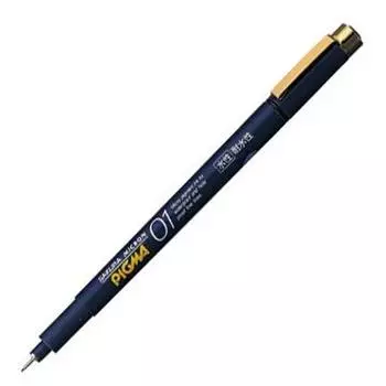 Sakura Crepas Water Based Marker Pigma Black Set of 5 0.1mm ESDK01#49