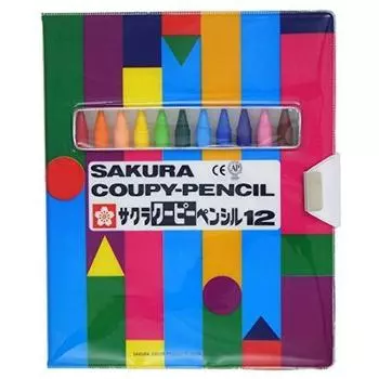 Sakura Crepus Coupie Pencil 12 colors soft FY12R1 00051043 purchase set of (with case) [Bulk 3]