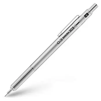 SAKURA Sakura Crepas Drafting Mechanical Pencil Function Drafting Mechanical Pencil [Редкий] XS-300 (Серебро, 0,3 мм) [Элемент]