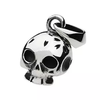 Sakura Skull Small Pendant fp0552 [Figmart] [Silver Accessory]
