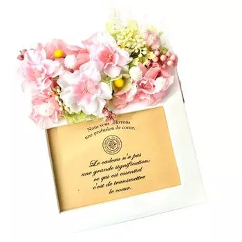 Sakura Spring Photo Frame Artificial Flower Preserved Flower Cherry Blossom Spring Entrance Graduation Farewell Joining the Company Photo Frame Wood
